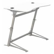 SAFCO Standing Desk, 31-3/4" D, 47-1/4" W, 36" to 42" H, White 1959WH