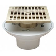 ZURN 2" x 3" Pipe Dia. ABS, Nickel Bronze Shower Drain FD2254-PV2-S5