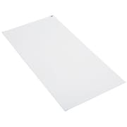 Condor Tacky Floor Mat, 24 in Wide x 36 in Long, 2 mil Thickness, Polyethylene, White, Pack of 4 31AN15