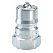 PARKER Hydraulic Quick Connect Hose Coupling, Steel Body, Ball Lock, 3/4"-14 Thread Size, 60 Series H6-63