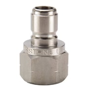 PARKER Hydraulic Quick Connect Hose Coupling, 303 Stainless Steel Body, Ball Lock, 1/8"-27 Thread Size SST-N1
