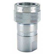 PIONEER Hydraulic Quick Connect Hose Coupling, Steel Body, Sleeve Lock, 1/2"-14 Thread Size, 4000 Series 4050-4