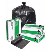 Tough Guy 60 Gal Recycled Material Trash Bags, 38 in x 58 in, Super Heavy-Duty, 1.5 mil, Black, 100 Pack 31DK58
