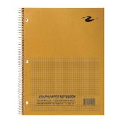 Roaring Spring Wire Notebook, 11x8.5 80 Sht Green-tint Ppr, 5x5 graph 11209