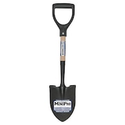 Seymour Midwest 16 ga Round Point Shovel, Steel Blade, 12 in L Natural Wood Handle 49351GR