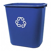 Rubbermaid Commercial Container, Recycle, Deskside 295673BE