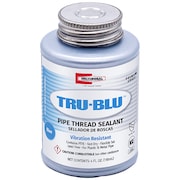 Rectorseal Pipe Thread Sealant 4.8 fl oz, Brush-Top Can, Tru-Blu, Blue, Paste 31631