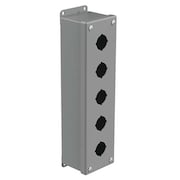NVENT HOFFMAN Pushbutton Enclosure, 12.50 in H, 5 Holes E5PB