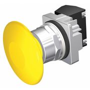 SIEMENS Non-Illuminated Push Button, 30 mm, 1NO, Yellow 52PM9V4K