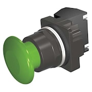 SIEMENS Non-Illuminated Push Button, 30 mm, 1NO, Green 52BM9W3K