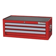 Westward WESTWARD Intermediate Chest, 3-Drawers, Powder Coated Red, 26.5" W x 17" D x 10.5" H 32H848