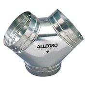 Allegro Industries Duct to Duct Connector, 12 in. W, Slvr 9550-Y
