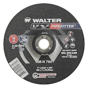 WALTER SURFACE TECHNOLOGIES Depressed Center Grinding Wheel, Type 27, 0.0938 in Thick, Aluminum Oxide 08N703