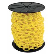 Mr. Chain Plastic Chain, Yellow, Outdoor or Indoor, 1 1/2 in x 200 ft, Polyethylene 30102