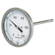 ASHCROFT Dial Thermometer, 50 to 550 deg. F 30EI60R