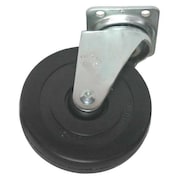 Rubbermaid Commercial Soft Rubber Swivel Caster, 5 In FG25533