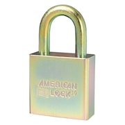 American Lock Padlocks, Keyed Alike, Standard Shackle, Rectangular Steel Body, Boron Shackle, 3/4 in W A5200GLNKAS10