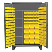 DURHAM MFG Super Duty Bin Cabinet, 48 in W, 78 in H, 24" D, 156 Bins HDJC244878-156-4S95