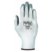 ANSELL Nitrile Coated Gloves, Palm Coverage, White, M, PR 118008