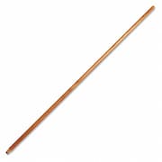 Rubbermaid Commercial Lacquered Wood Broom Handle, 60", 1.30" Dia, Red 636100LAC