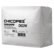 DURAWIPE Durawipe 600 Wiper, Quarter Fold, Wht, PK16 D622W