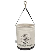 Klein Tools Canvas Bucket, All-Purpose with Swivel Snap and Drain Holes, 12-Inch 5109SLR