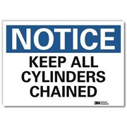 LYLE Notice Sign, 5 in H, 7 in W, Horizontal Rectangle, English, U5-1280-RD_7X5 U5-1280-RD_7X5
