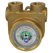 FLUID-O-TECH Pump, 1/2" NPTF, 327 Max. GPH, Brass, Bypass PA 1001