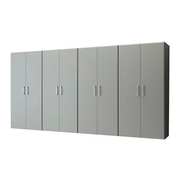 FLOW WALL Cabinet Storage Center, Charcoal, Silver FCS-72S-JC04S