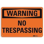 LYLE Admittance Sign, No Trespassing, 7 in. H U6-1178-RA_10X7