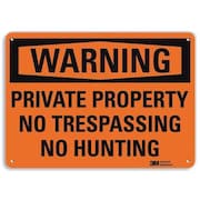 Lyle Admittance Sign, No Hunting, 10 in. H, Text U6-1204-RA_14X10
