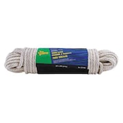 ZORO SELECT Rope, Cotton, 3/8in Dia, 100 ft. 237-WA