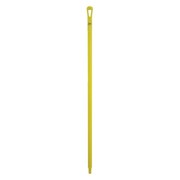 Vikan 51" Color Coded Handle, 1 1/4 in Dia, Yellow, Polypropylene 29606