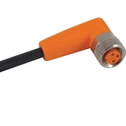 IFM Cordset, 3 Pin, Receptacle, Female EVC145