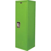 Hallowell Wardrobe Locker, 15 in W, 15 in D, 48 in H, (1) Tier, (1) Wide, Green HKL151548-1SA