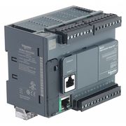 Schneider Electric Logic Controller, 2A, 10 Output, 100-240VAC TM221CE24R