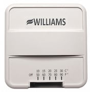 Williams Comfort Products Wall Mount Thermostat, 1V, Surface P322016