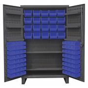 DURHAM MFG Super Duty Bin Cabinet, 48 in W, 78 in H, 24" D, 84 Bins HDC48-84-2S6D5295