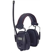 Honeywell Howard Leight Over-the-Head Electronic Ear Muffs, 25 dB, Sync Radio, Black 1030331