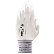 Ansell Polyurethane Coated Gloves, Palm Coverage, White, 9, PR 11-600