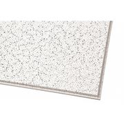 Armstrong World Industries Cortega Ceiling Tile, 24 in W x 24 in L, Angled Tegular, 15/16 in Grid Size, 12 PK 816A