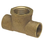 NIBCO Reducing Tee, Cast Bronze, C x C x FNPT 712R 1/2X1/2X1/4
