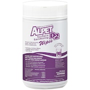 Best Sanitizers Alpet D2 Sanitizing Wipes, Canister, 10 in x 7 1/2 in, Unscented, 90 Wipes, 6 Pack SSW0001