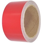 VISUAL WORKPLACE Reflective Floor Tape, 2" x 30 ft., Red 25-800-2030-623
