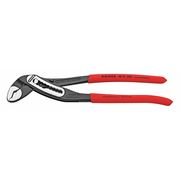 Knipex 10 in Knipex Alligator V-Jaw Tongue and Groove Plier Serrated, Plastic Grip 88 01 250