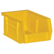 DURHAM MFG Hang & Stack Storage Bin, Yellow, Copolymer Polypropylene, 5 in L x 4 in W x 3 in H PB30210-21