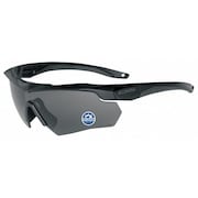 Ess Polarized Safety Glasses, Wraparound Gray Polycarbonate Lens, Scratch-Resistant 740-0494