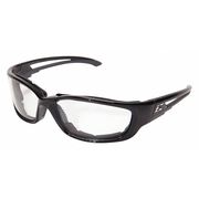 EDGE EYEWEAR Safety Glasses, Wraparound Clear Polycarbonate Lens, Anti-Fog, Scratch-Resistant GSK-XL111VS