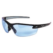 EDGE EYEWEAR Safety Glasses, Wraparound Light Blue Polycarbonate Lens, Anti-Fog, Scratch-Resistant DZ113VS-G2