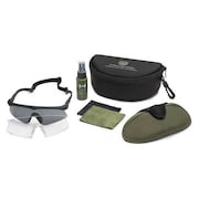 REVISION MILITARY Military Safety Glasses, Wraparound Assorted Polycarbonate Lens, Anti-Fog, Scratch-Resistant 4-0076-9706